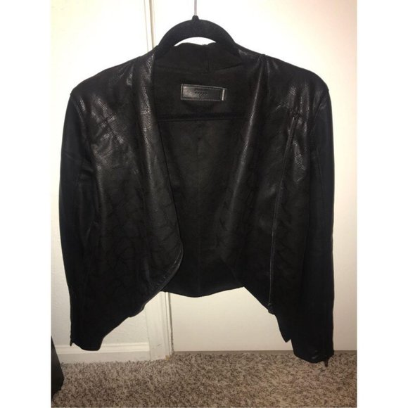 EUC BCBG Dakota Black Moto Style Jacket, Size S - Picture 6 of 6